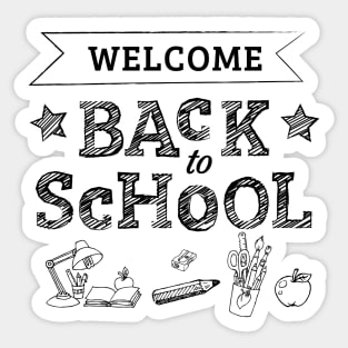 Welcome back to school Sticker